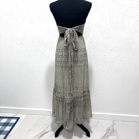 Twelfth Street by Cynthia Vincent Halter backless Midi Sundress S - Picture 3 of 10